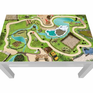 Adesivo Tierpark Zoo per tavolino Ikea Lack 90 x 55 - Lck04