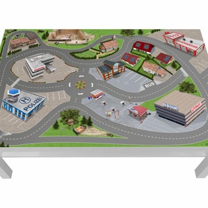 Decalcomanie Stadt City per tavolino Ikea Lack 118x78 - Lcg05