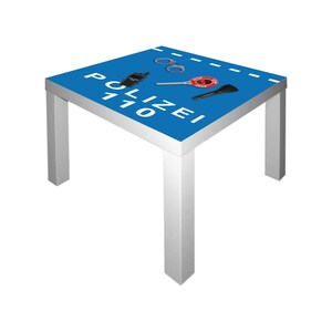 Adesivo Police per tavolo Lack di Ikea - Im213