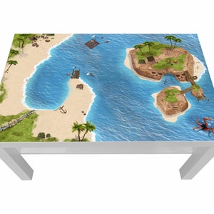 Decal pirata per tavolino Ikea Lack 90 x 55 - Lck06