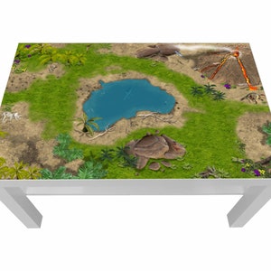 Adesivo Dinoland per tavolino Ikea Lack 90 x 55 - Lck02