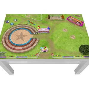 Decal circo per tavolino Ikea Lack 90 x 55 - Lck14