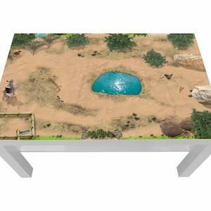 Decal Serengeti per tavolino Ikea Lack 90x55 - Lck08