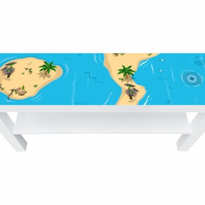 Adesivo isola dei pirati per tavolo TV Ikea Lack 90x26 - Lctv05