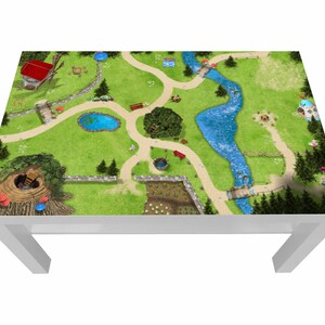 Adesivo foresta magica per tavolino Ikea Lack 90 x 55 - Lck11