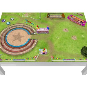 Decal circo per tavolino Ikea Lack 118x78 - Lcg14