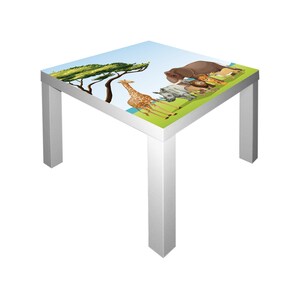 Adesivo mondo animale Africa per tavolo Lack di Ikea - Im182