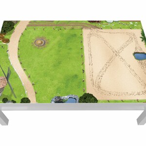 Adesivo paddock per tavolino Ikea Lack 118 x 78 - Lcg09