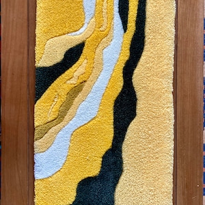tufting floor or wall rug, handmade, graphic style