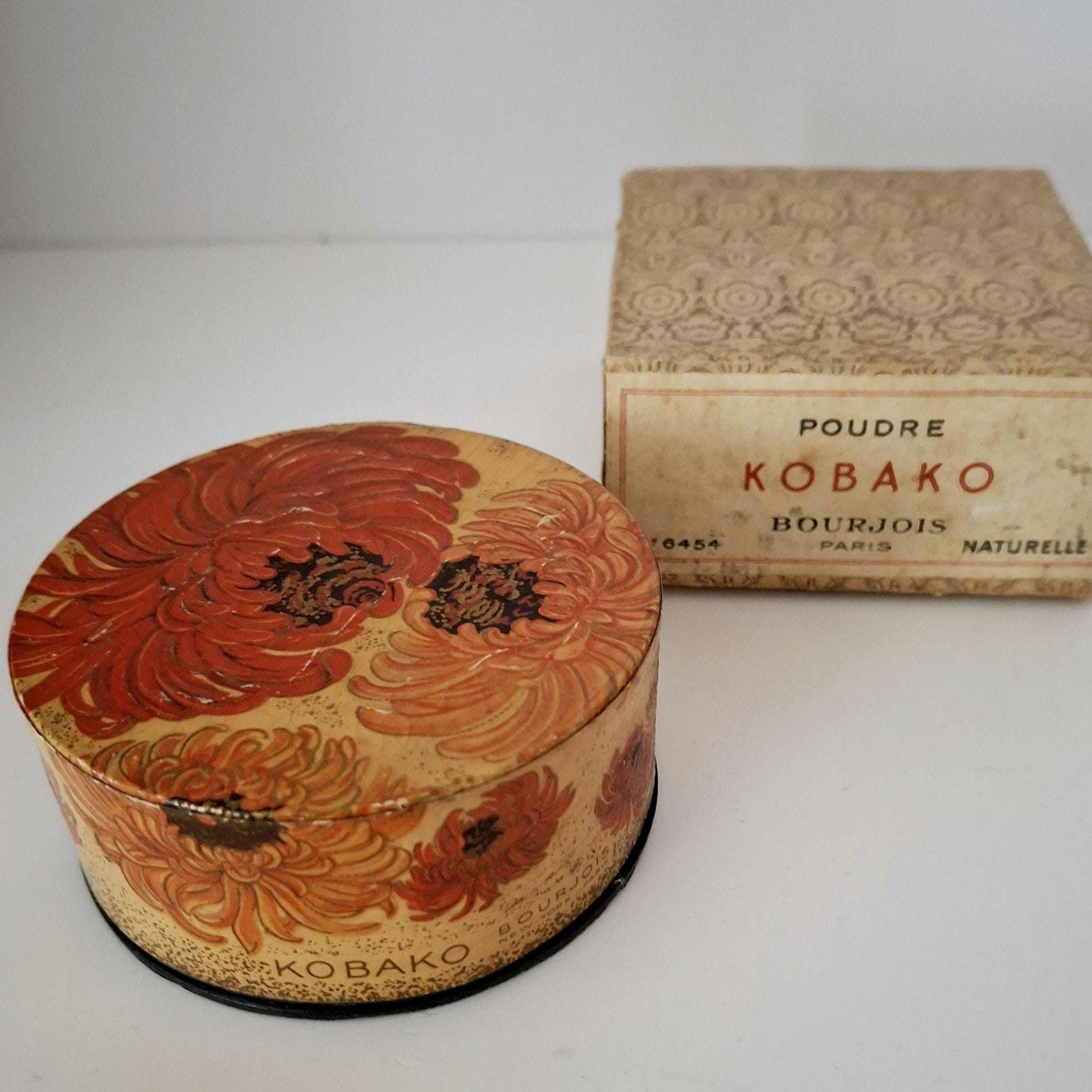 アンティーク  パウダーボックス　BOURJOIS LES ANNEES FOLLES：アンティーク パウダーボックス BOURJOIS