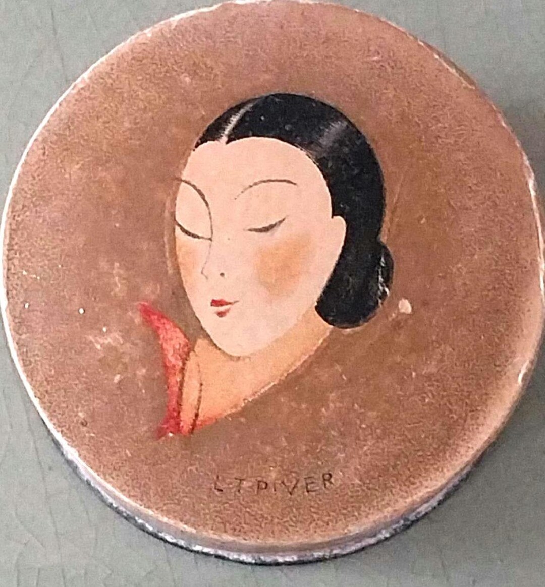 Antique Matité Powder Box by L. T. Piver, 1930s, Paris - Etsy