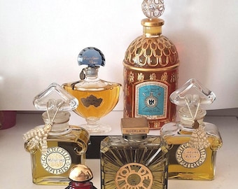 Guerlain decorative advertising bottles, dummy bottles. No perfume inside. Sold individually.