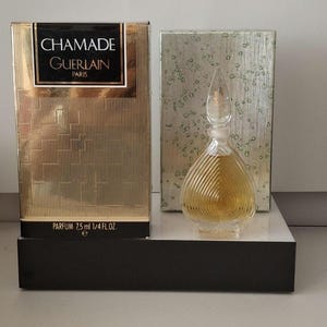 Guerlain, Chamade, vintage perfume extract, sealed, 7.5 ml, box, outer box, Paris, 1990s