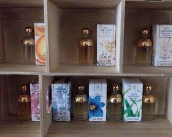 Guerlain série de sept miniatures de parfum Aqua Allegoria