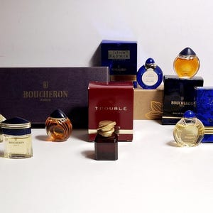 Broche Vintage Boucheron Paris - Métal Doré - Parfums - Occasion