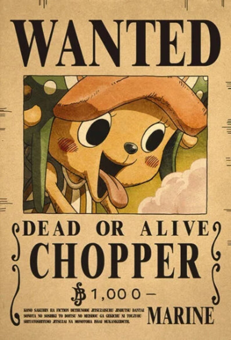 One Piece Wanted Posters Updated Bounty Posters Luffy Wanted Etsy UK