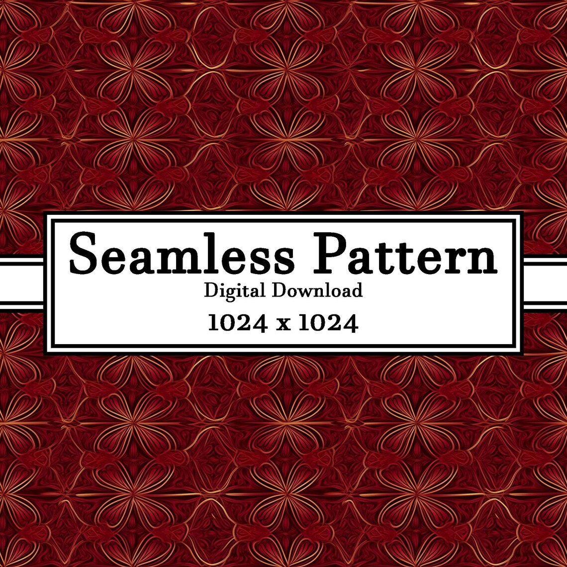 Abstract Red Pattern Digital Download Seamless Background Downloadable