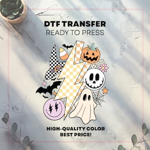 Halloween Transfer | Halloween Dtf | DTF Transfer | Ready to Press DTF Transfers | Heat Transfer | DTF | Iron On Transfers | Retro Halloween