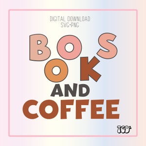 Books and Coffee Svg | Retro Book Svg | Book Lover Svg| Svg Files | UV DTF Files | Beer Glass Svg | PNG Files | Iced Coffee Glass | Book Svg