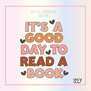 Is a Good Day to Read Svg | Retro Book Svg | Book Lover Svg| Svg Files | UV DTF Files | Beer Glass Svg | PNG Files | Iced Coffee  | Book Svg