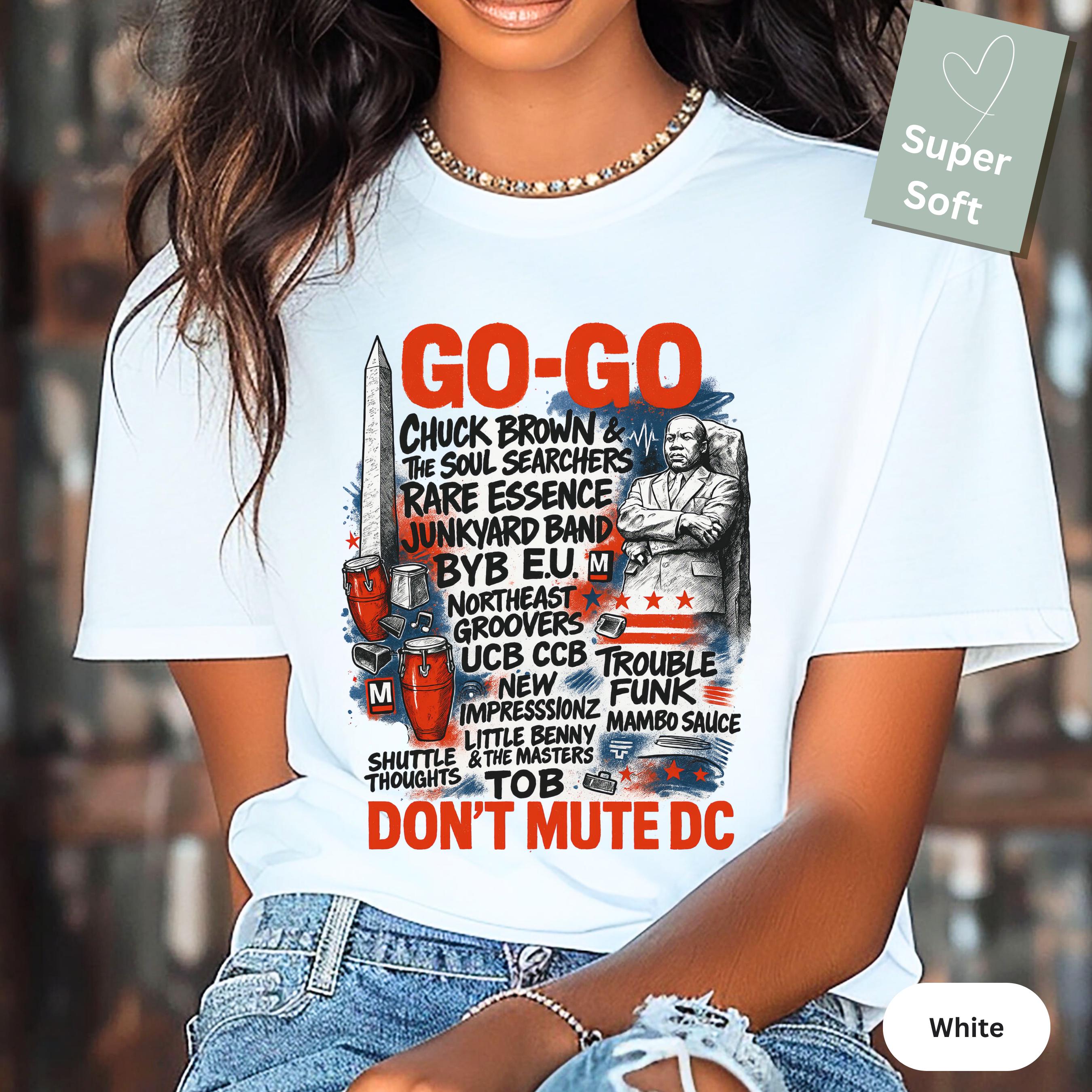 DC Go-go Music Shirt | Vintage District Groove Tee | Comfort Colors ...