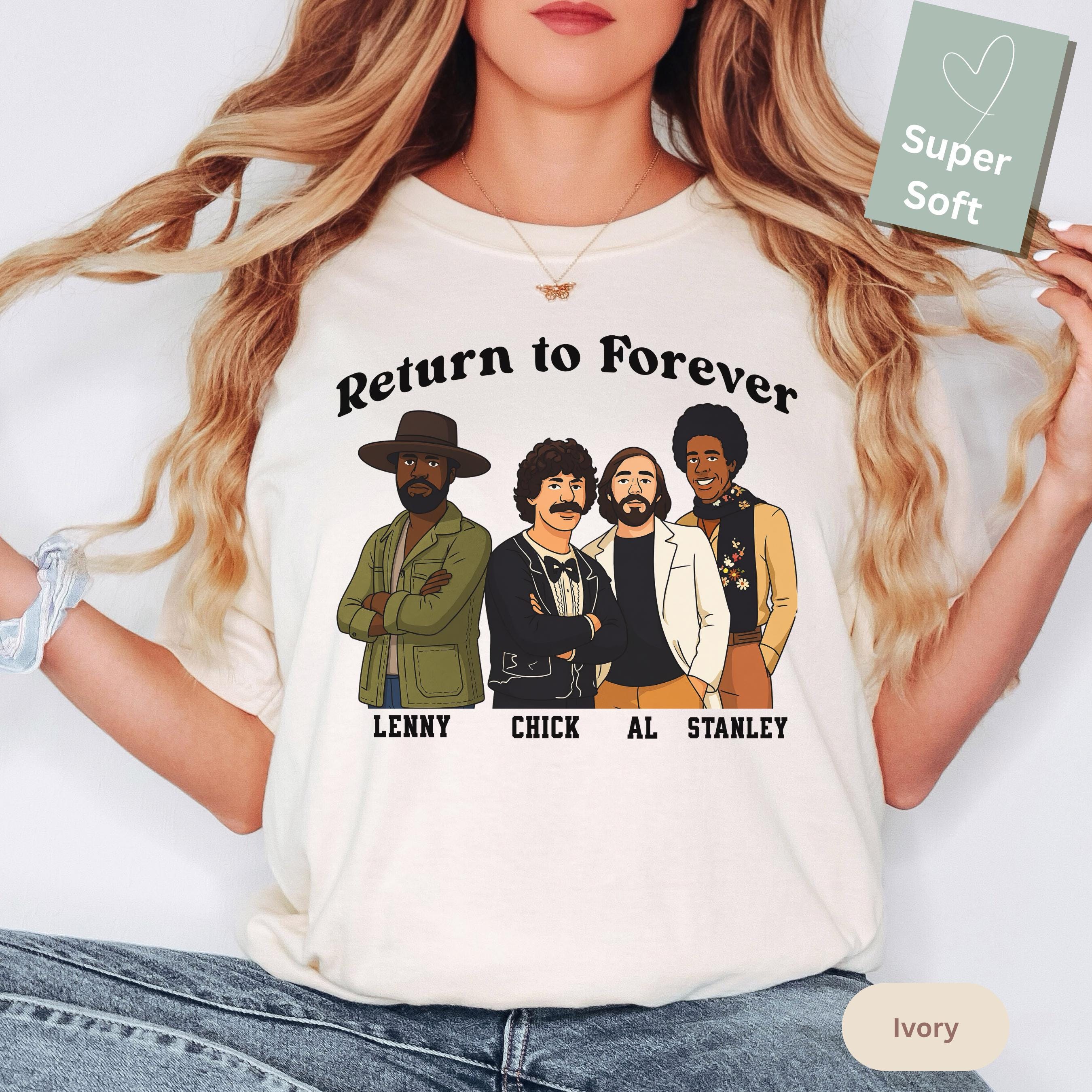 Return to Forever Jazz Fusion T-shirt: Chick Corea, Stanley Clarke