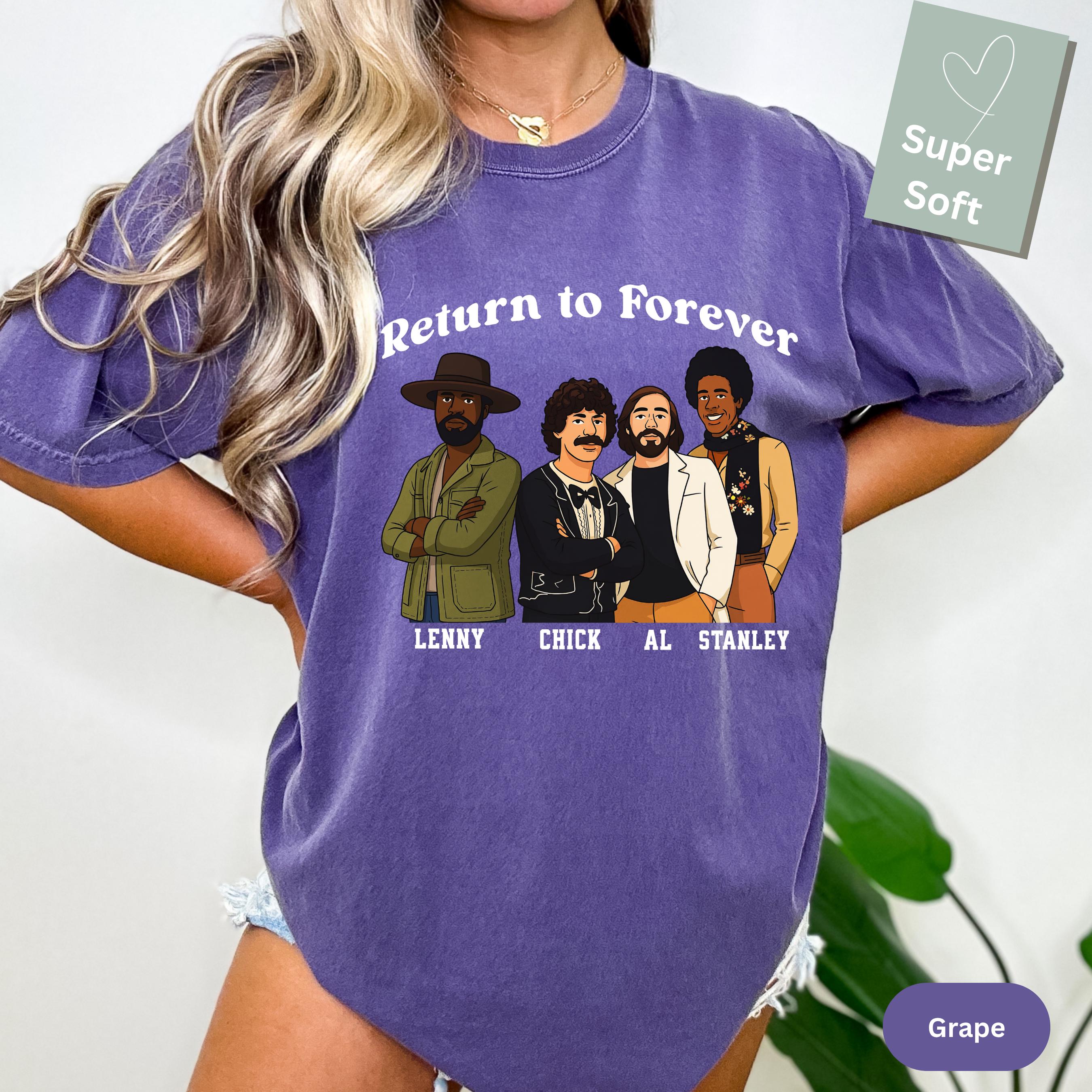 Return to Forever Jazz Fusion T-shirt: Chick Corea, Stanley Clarke