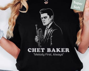 Chet Baker & Art Pepper T Shirt, Retro Graphic Print, Vintage