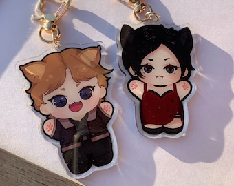 Resident Evil 4 og Kitty Leon Kenny + Ada Wong Acryl Schlüsselanhänger