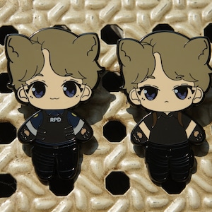 leon kennedy w/ cat ears - hard enamel pin