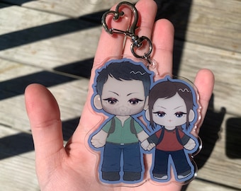 the last of us joel and ellie - acrylic keychain