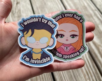 invincible eve and mark stickers!