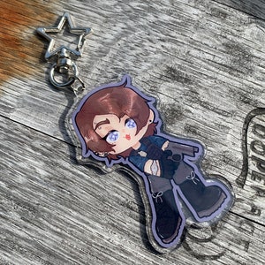 leon kennedy resident evil: death island - acrylic keychain