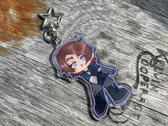 Leon Kennedy Resident Evil: Death Island - Acrylic Keychain - Etsy