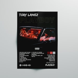Frameless | Tory Lanez | "Playboy" | Tory Lanez Poster | Album Cover Poster | Album Cover Wall Art | Premium Custom Posters