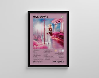 Nicki Minaj | "Pink Friday 2" | Nicki Minaj Poster | Album Cover Poster | Album Cover Wall Art | Premium Custom Posters