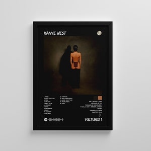 Kanye West | &quot;Vultures 1&quot; | Hip-Hop Posters | Album Cover Poster | Album Cover Wall Art | Premium Custom Posters