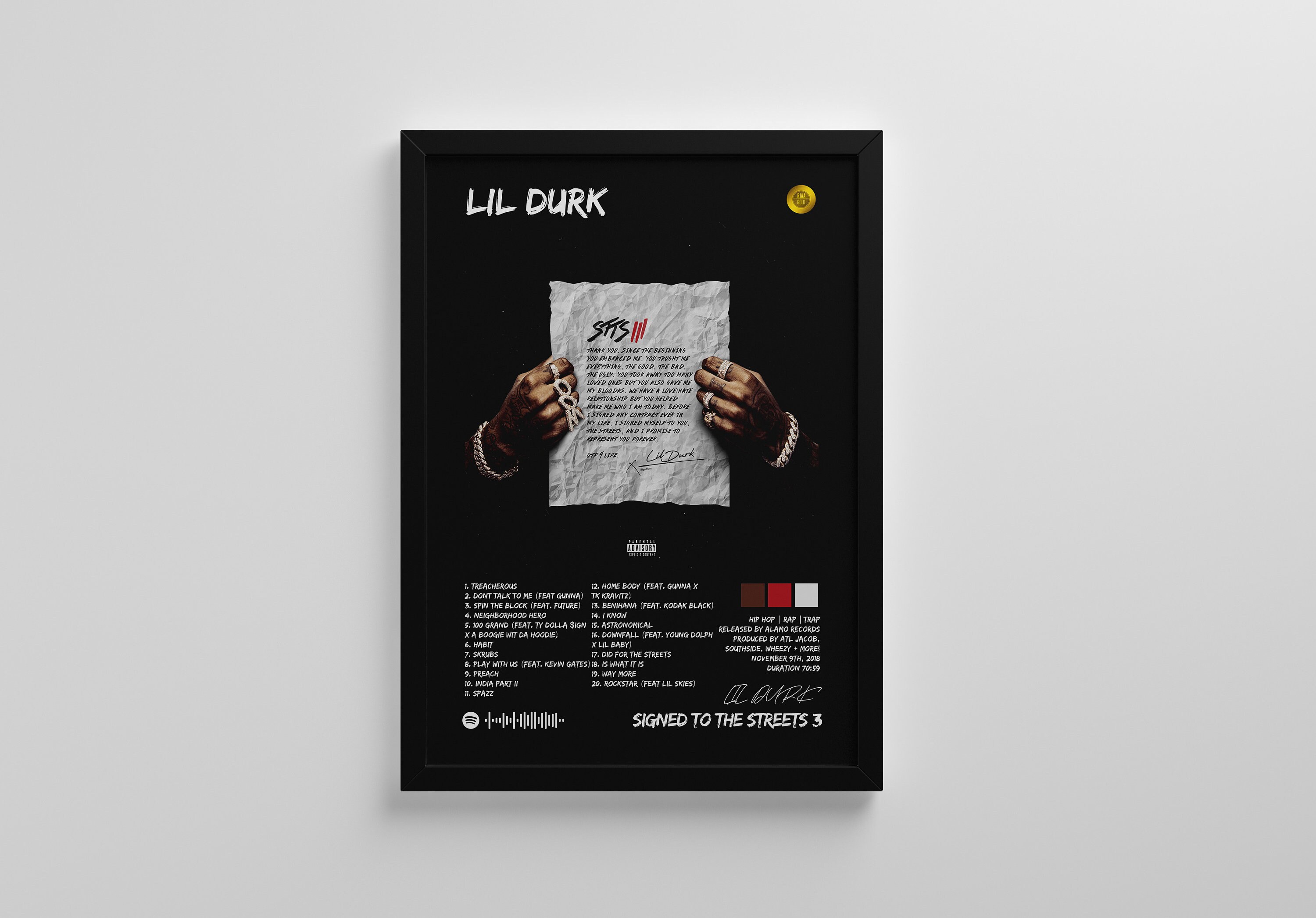Lil durk signed to the streets hoodie outlet