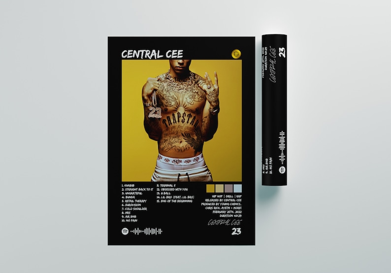 Central Cee 23 Central Cee Poster Album Cover Poster Album Cover Wall