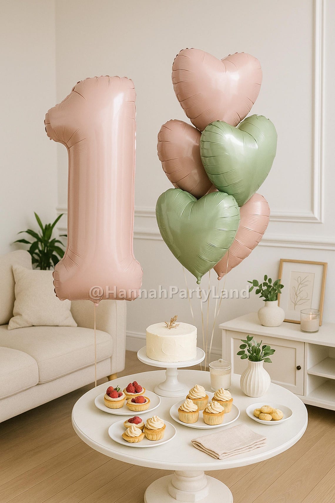 Baby Girl First Birthday Balloons, Pastel Pink ONE Balloon, Wild One ...