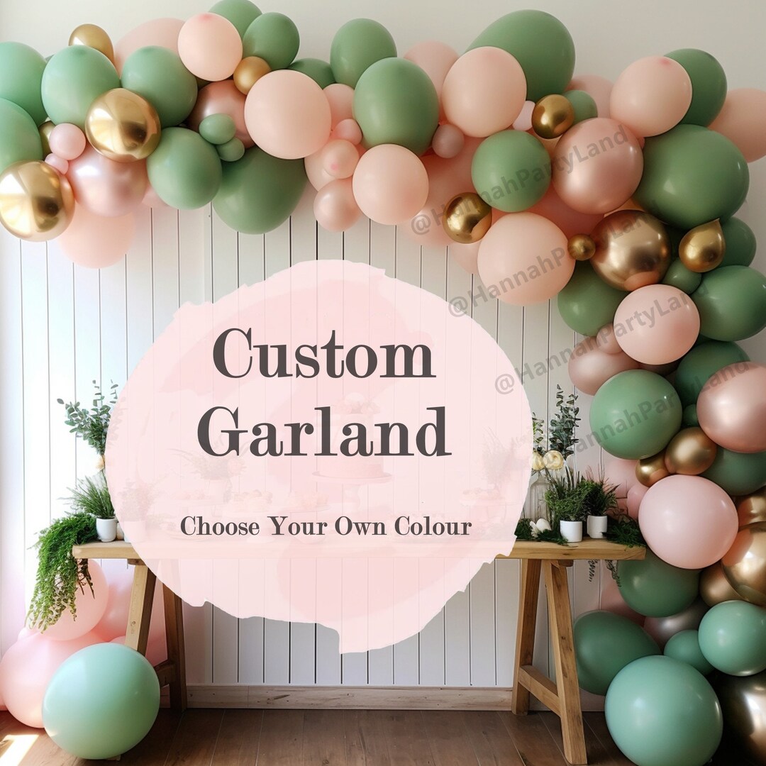 DIY Balloon Garland Kit, Pick Your Own Colour, Custom Balloon Garland