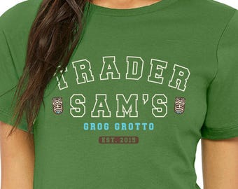 Grog Grotto de Trader Sam: camiseta de algodón para mujer, camiseta inspirada en la bebida de Disney, bar Tiki de Polynesian Resort