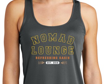 Camiseta deportiva con espalda cruzada Nomad Lounge: Top deportivo que absorbe la humedad