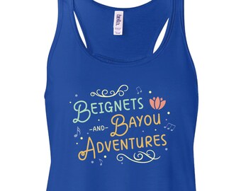 Camiseta de tirantes estilo buñuelos y aventuras en el pantano, inspirada en la Princesa Tiana