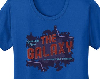 Guardianes Cosmic Rewind – Camiseta deportiva absorbente de humedad para mujer – Camiseta inspirada en la atracción EPCOT Disney Galaxy