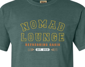 Nomad Lounge - Camiseta unisex de colores cómodos - Disney Animal Kingdom Bar - Camisa para hombre y mujer