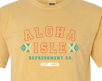 Aloha Isle - Camiseta unisex de colores cómodos - Adventureland Magic Kingdom Dole Whip - Camisa para hombre y mujer