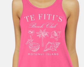 Camiseta sin mangas fluida con espalda deportiva inspirada en Moana - Camiseta del club de playa Disney Te Fiti