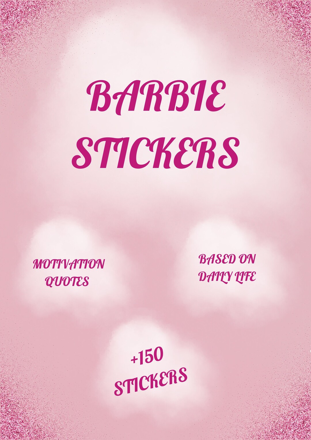 Barbie Inspiration Stickers Pink Stickers Pink Concept Stickers Pink Motivation Quotes - Etsy