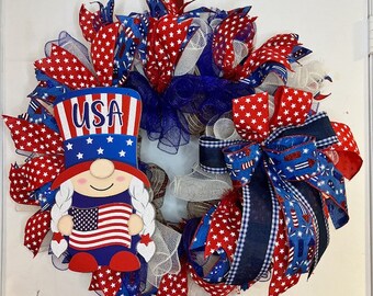 Patriotic Door Wreath